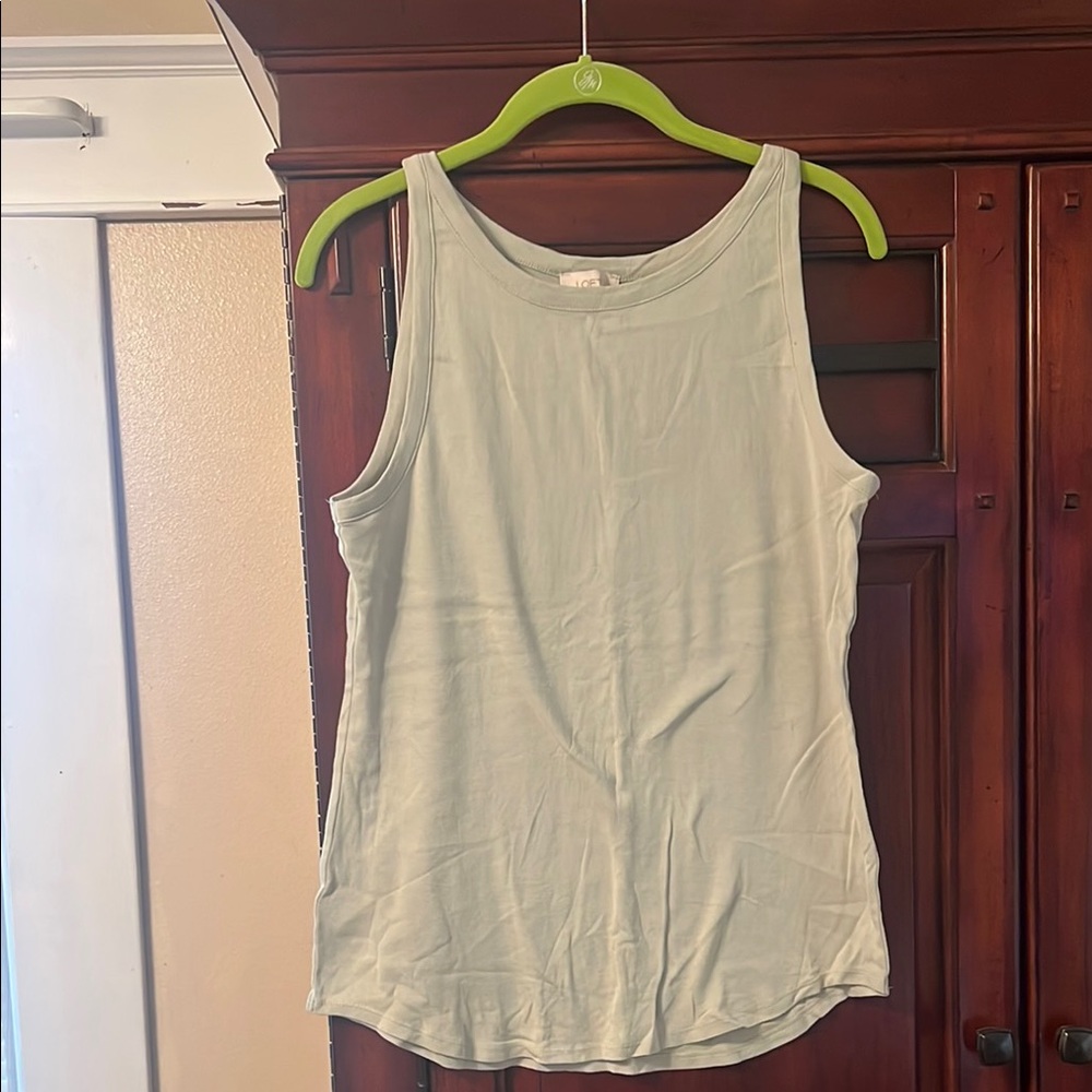 LOFT Tan Cream Tank Top Relaxed Fit